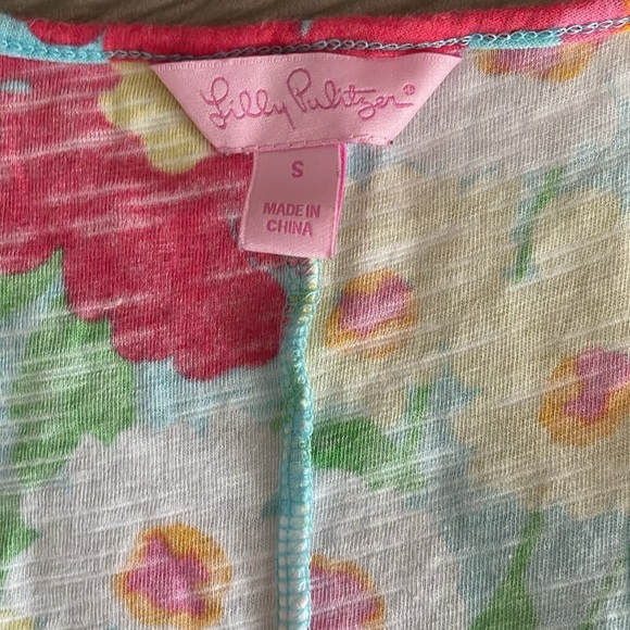 Lily Pulitzer racer back flowly floral maxi dress authentic small - Picture 2 of 4